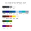 tank top color chart - Cody Ko Shop